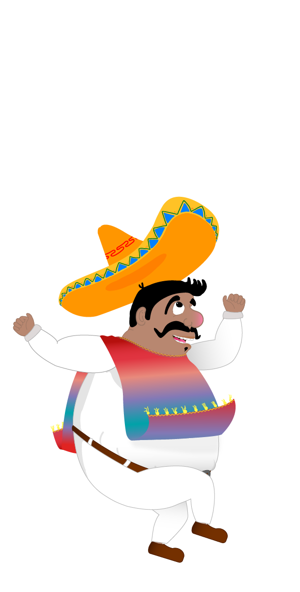 jump button designed with image of jumping pepe